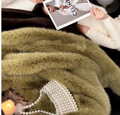 Winterseizoen Oversized deken draagbare capuchon met dik flannel en gigantische zak