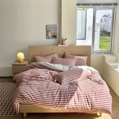 Retro-stijl schaakbord linnen dekbed bedden voor een chique en tijdloze look