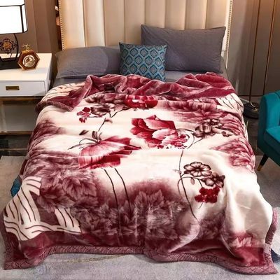 Superieure dubbele laag Warm Soft Luxury Print Blanket Huidvriendelijk Nap Slapen