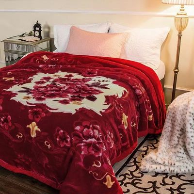 Superieure dubbele laag Warm Soft Luxury Print Blanket Huidvriendelijk Nap Slapen