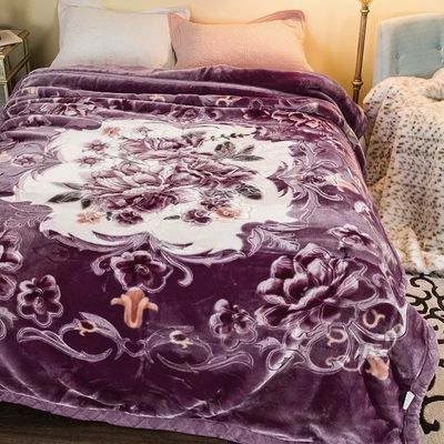 Superieure dubbele laag Warm Soft Luxury Print Blanket Huidvriendelijk Nap Slapen
