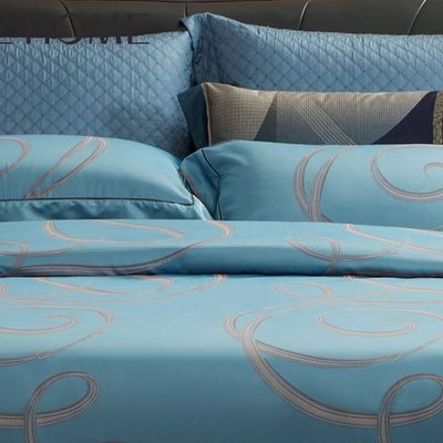 300TC Viscose Cotton Jacquard 4Pcs beddengoed sets voor een comfortabele slaap ervaring