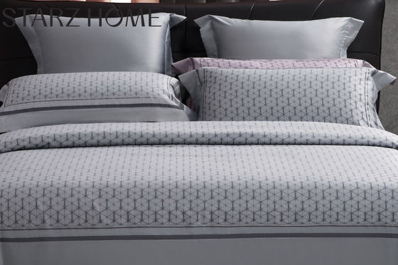 Chic Solid Pattern 100% katoen 60S 300TC Jacquard platte lakens voor 2,2m 7 voet Bed