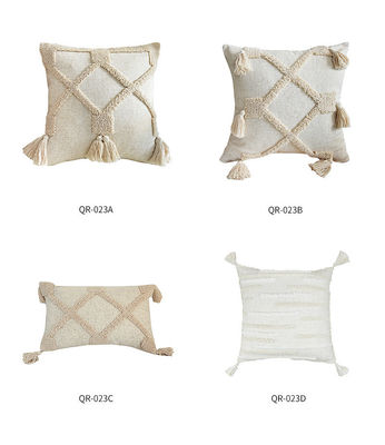 Gepersonaliseerde Wabi-sabi Bohemian Style 3D Linnen Type Loop Velvet Tassel Kussen
