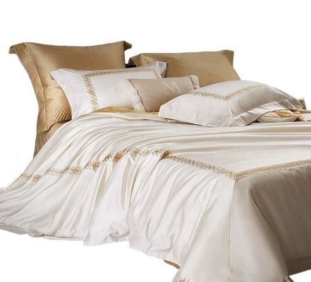 100% katoenen satin bedden sets Europese stijl 200S Double Stranded Long Staple