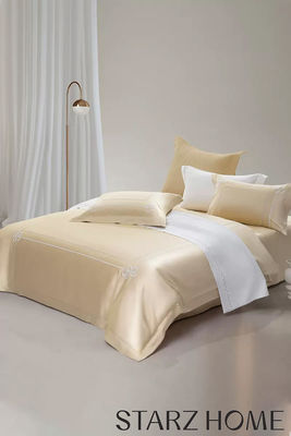 100% katoenen satin bedden sets Europese stijl 200S Double Stranded Long Staple