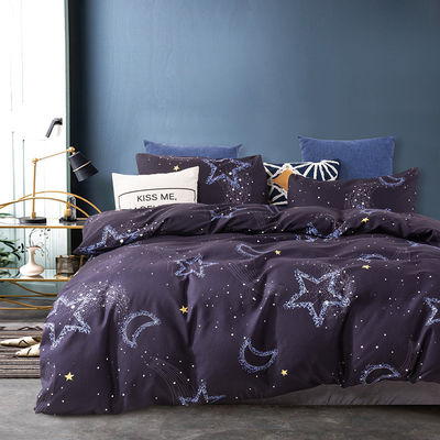 Constellation Printed Duvet Cover Kussenjas Bedden Set met Reactief Gedrukt Verf