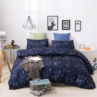 Constellation Printed Duvet Cover Kussenjas Bedden Set met Reactief Gedrukt Verf