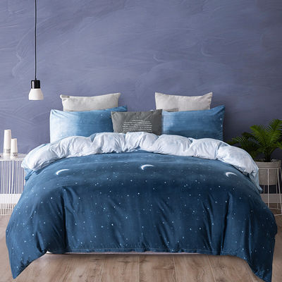 Constellation Printed Duvet Cover Kussenjas Bedden Set met Reactief Gedrukt Verf