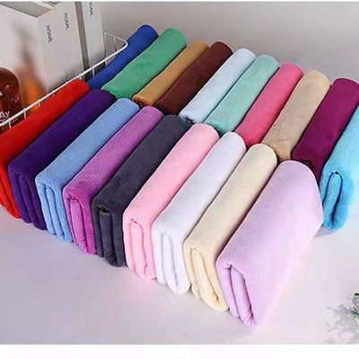 85% polyester 15% polyamide maat en logo Microfiber stof baddoek voor hotel