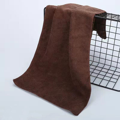 85% polyester 15% polyamide maat en logo Microfiber stof baddoek voor hotel