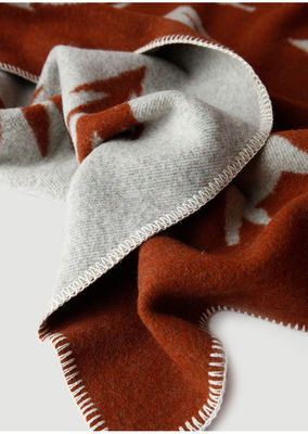 Gedrukt kasjmierwol gebreide jacquard-dekbed voor thuisreizen