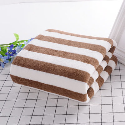 Breedstreep Coral Velvet Hand-Face Towel Set 35*75cm 70*140cm Microfiber Absorbent Towel Set