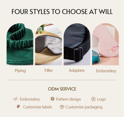 Moderne eenvoud Mulberry Silk Slaap blinddoek met Custom Logo Private Label