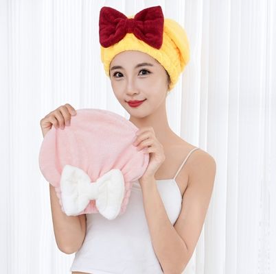 Huis Haar Turban Dubbellaag Microfiber Haar Wrap Handdoek Verschillende kleuren voor keuze