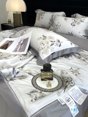Nationale normen Kleurvastheid Graad 300TC/60S*60S Tencel bedden sets voor de Dubai markt