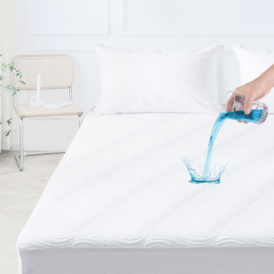 100% polyesterstof Wit Dropshipping Waterdicht 3D luchtlaag Bed Bug Matras Cover