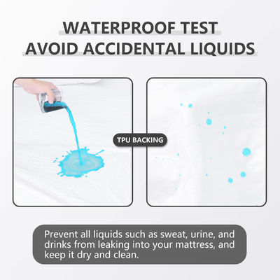 100% polyesterstof Wit Dropshipping Waterdicht 3D luchtlaag Bed Bug Matras Cover