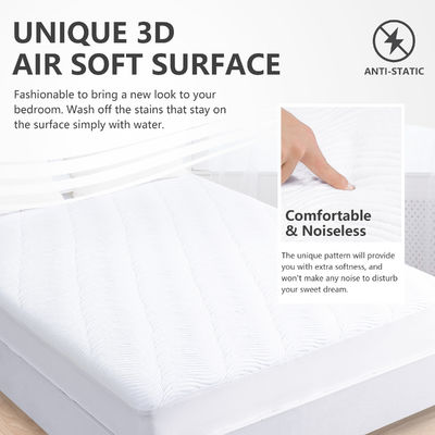 100% polyesterstof Wit Dropshipping Waterdicht 3D luchtlaag Bed Bug Matras Cover