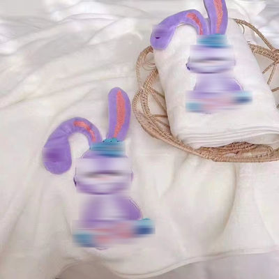Vierkant microfiber baddoek voor kinderen met zacht absorberend materiaal en 3D dierpatroon
