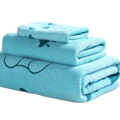 Direct verkoopt Microfiber 3 stukken handdoek set Custom bad handdoek cadeau set Alle voordelen