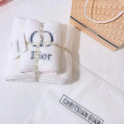 Zacht, comfortabel gebreide katoenen handdoeken cadeau set voor badkamer rechthoekig en stijlvol