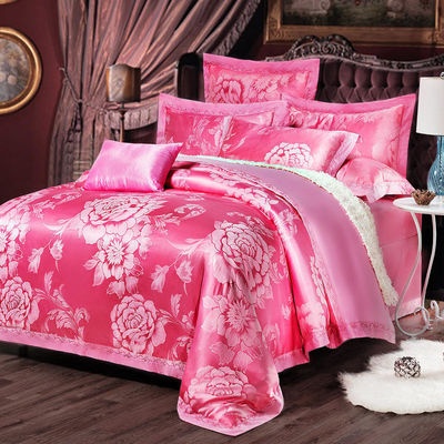 Cotton European Style beddengoed Set 3 4 6 7 Piece Satin Plaat Kussen Hoesje Dekbed
