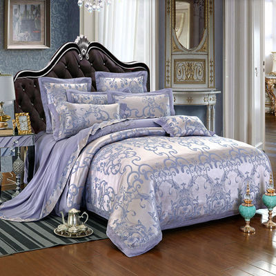Cotton European Style beddengoed Set 3 4 6 7 Piece Satin Plaat Kussen Hoesje Dekbed