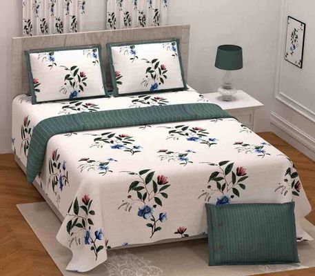 108 x 108 Inches Custom Made Joint-Free Double Bed Sheet in Twill Cotton voor bruiloften