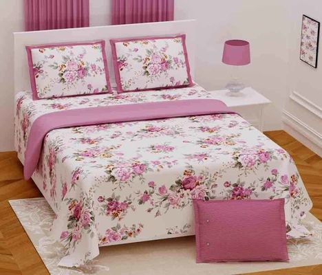 108 x 108 Inches Custom Made Joint-Free Double Bed Sheet in Twill Cotton voor bruiloften