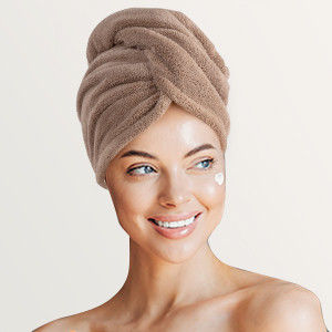 Home Custom Logo Microfiber haardroger handdoek Wrap Turban voor snel drogen