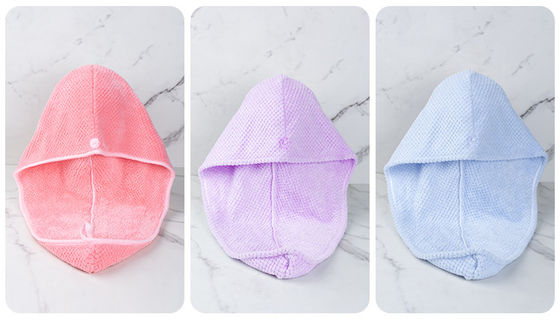 Home Custom Logo Microfiber haardroger handdoek Wrap Turban voor snel drogen