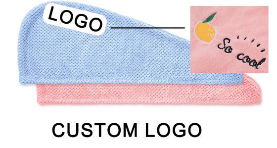 Home Custom Logo Microfiber haardroger handdoek Wrap Turban voor snel drogen