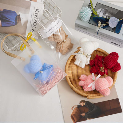 Vierkante teddybeer pluis speelgoed gevulde handdoek set voor speelgoed kinderen kerstcadeau