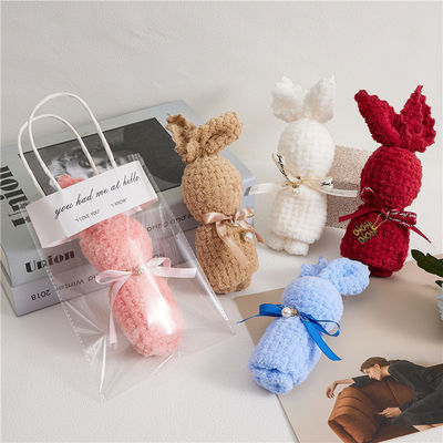 Vierkante teddybeer pluis speelgoed gevulde handdoek set voor speelgoed kinderen kerstcadeau
