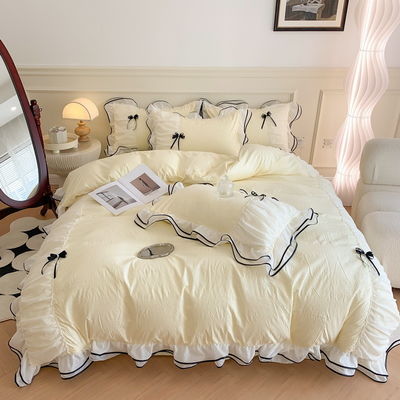 Solid Pattern King Size Designer Bedden Set Comfort Set voor thuis en slaapkamer