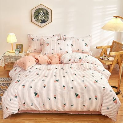 Meerdere kleuren 100% katoen dubbel beddengoed set king size dekbed voor thuis hotel