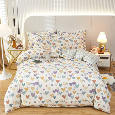 Meerdere kleuren 100% katoen dubbel beddengoed set king size dekbed voor thuis hotel