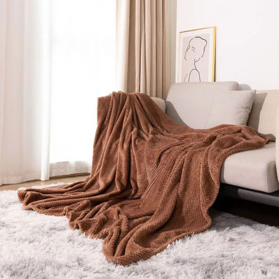 Office Nap Flannel Coral Fleece Gooi Warming Blanket voor de winter Customized Design