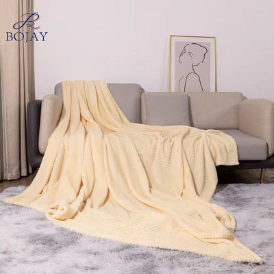 Office Nap Flannel Coral Fleece Gooi Warming Blanket voor de winter Customized Design