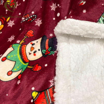 Dubbelzijdig deken voor Kerstmis, rechthoekig.