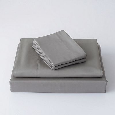 300TC Bamboe-bedlakens standaardgrootte en solide patroon voor een luxe beddengoed set