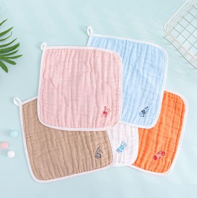 Duurzame 100% katoen mosselen vierkante voor unisex baby herbruikbare mosselen gezichtsdoek