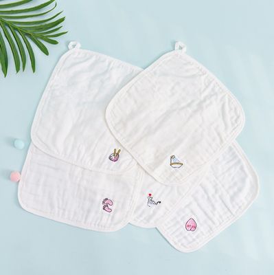 Duurzame 100% katoen mosselen vierkante voor unisex baby herbruikbare mosselen gezichtsdoek
