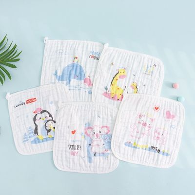 Duurzame 100% katoen mosselen vierkante voor unisex baby herbruikbare mosselen gezichtsdoek