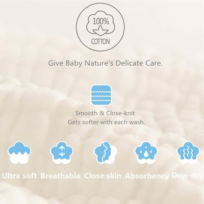 Baby Registry Must-Haves Vierkante baby wasdoeken Set zacht en zacht 12 x 12 inch
