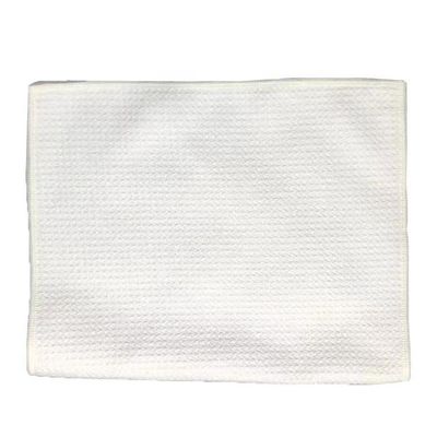 WITTE Wafel Weave Theetowel Sublimatie Leeg Keukenhanddoek voor op maat gedrukt