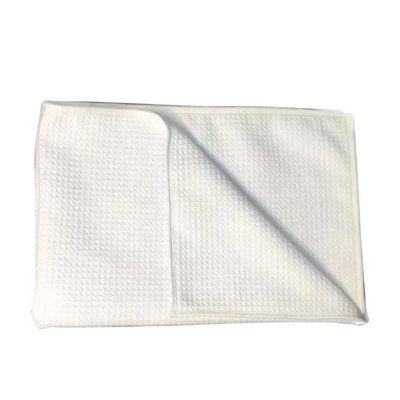 WITTE Wafel Weave Theetowel Sublimatie Leeg Keukenhanddoek voor op maat gedrukt