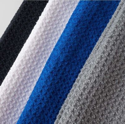 Microfiber All-Season Golf Ball Handdoek Custom Logo Wafel Golf Handdoek Met Grommet En Ho