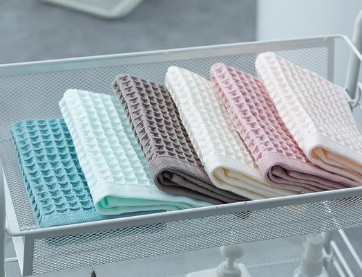 30*34cm herbruikbare wafel geweven keukenhanddoeken 100% katoenen schotel voor uw schoonmaakbehoeften